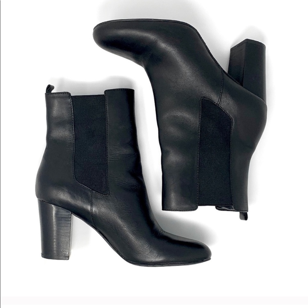 Elie Tahari Leather Garnet Booties